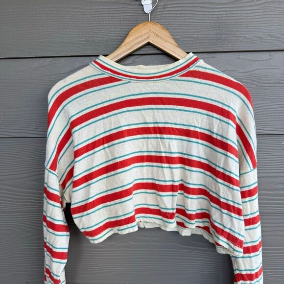Free people we the free striped boxy oversized sweater - Picture 2 of 3
